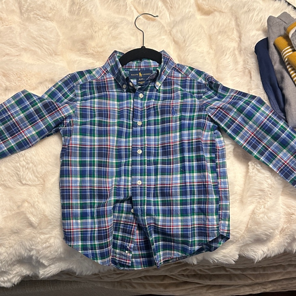 Ralph Lauren Kids Multicolor Plaid Button Down Shirt